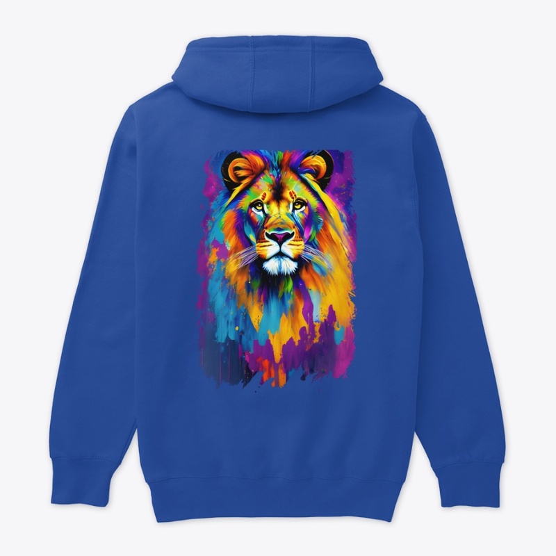 Vibrant Colorful lion | Wildlife lion