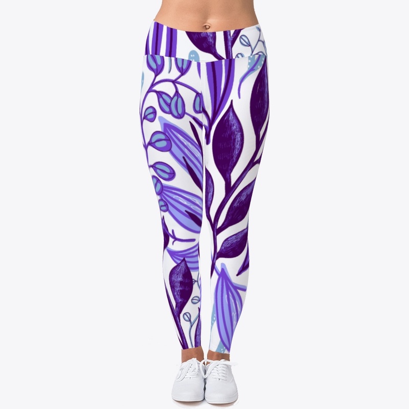 Purple Floral All Over Print 