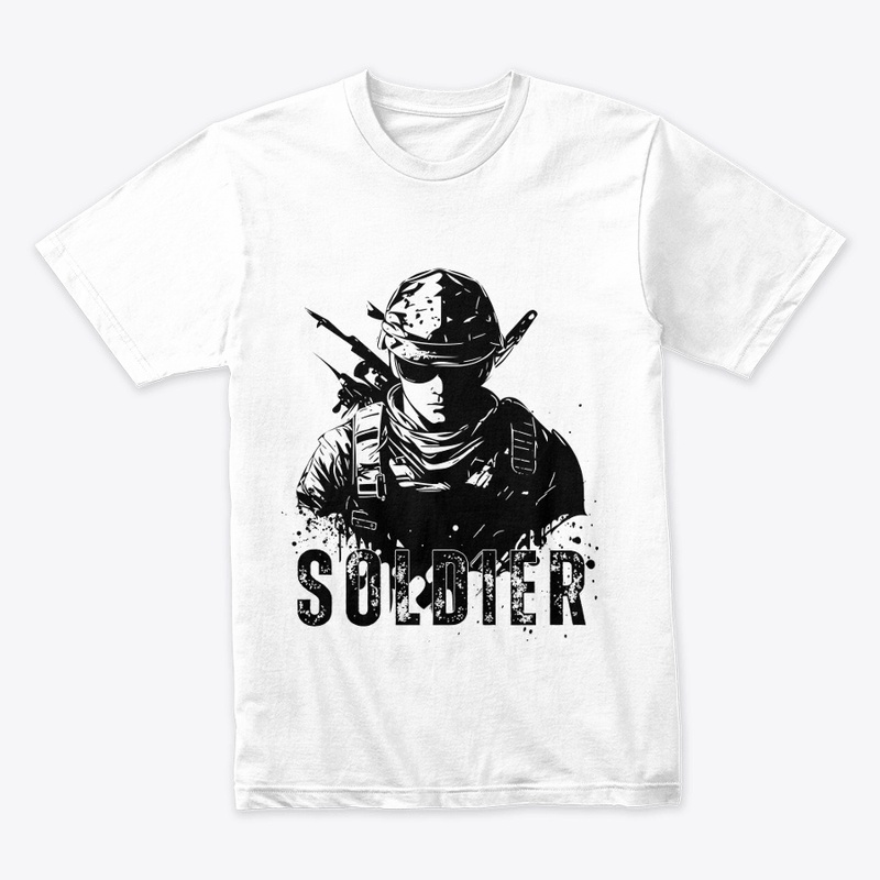 Soldier T-Shirt - Black & White