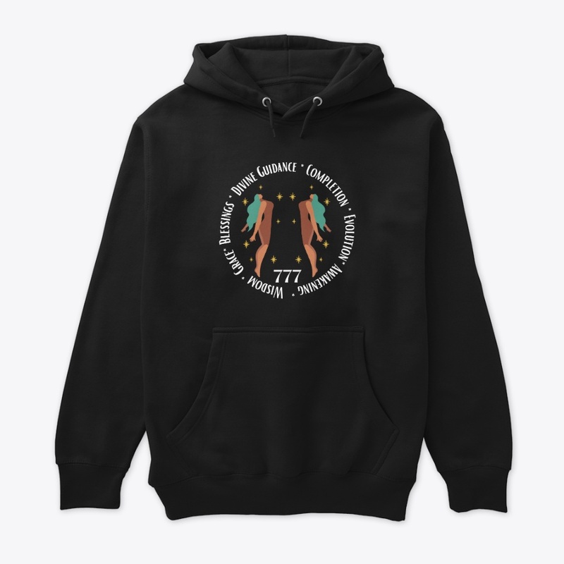 777 Angel Number - Black Collection