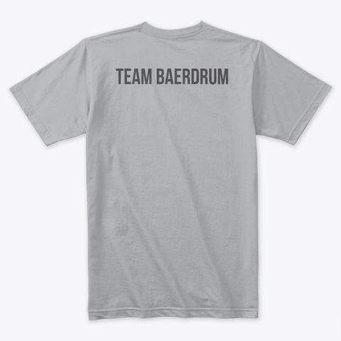 Team Baerdrum Heather Grey Camiseta Back