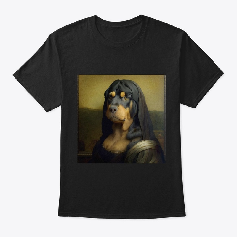 Rottweiler as Monalisa