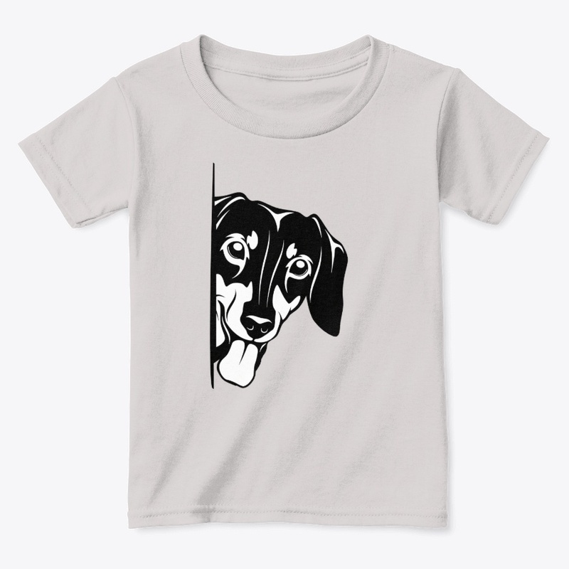 DACHSHUND  BLACK STICKER