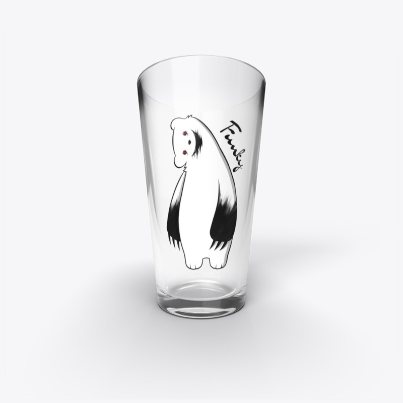 Funky Mascot Pint Glass