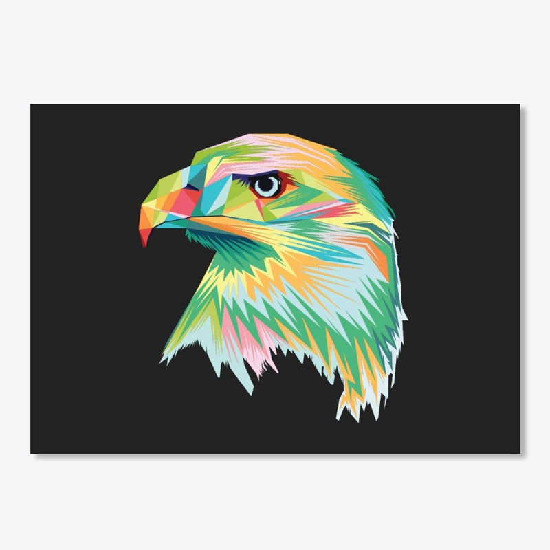 Colorful Eagl’s Head Pop art style 