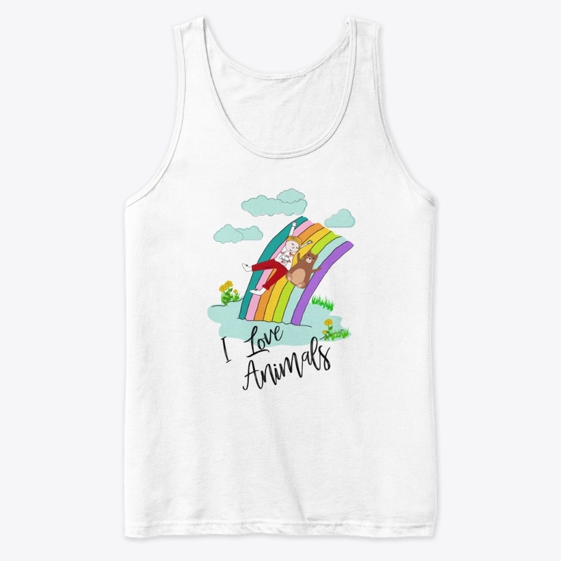 Trendy T shirt- I love Animals