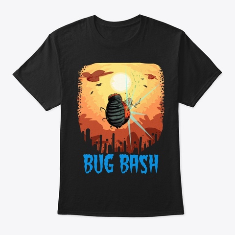 Bug Bash Black áo T-Shirt Front