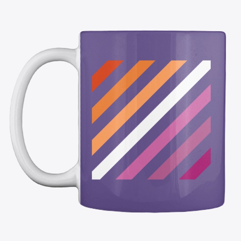 Lesbian Flag (Diagonal Stripes)