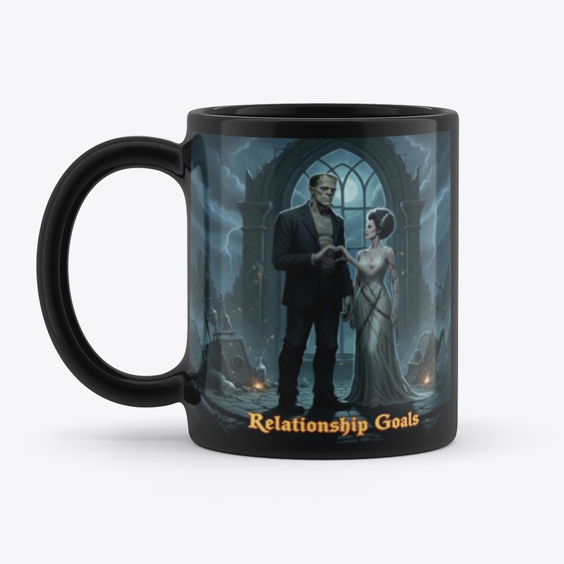 Frankenstein With Bride Heart Hands