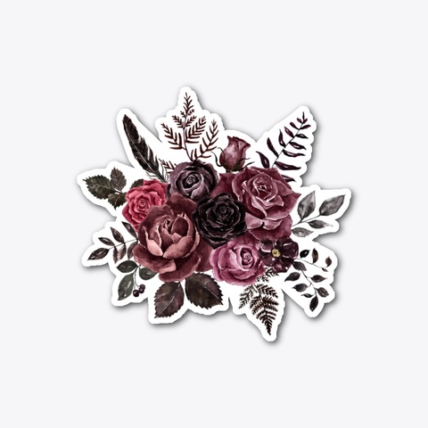Goth Style Floral Arrangement Standard T-Shirt Front