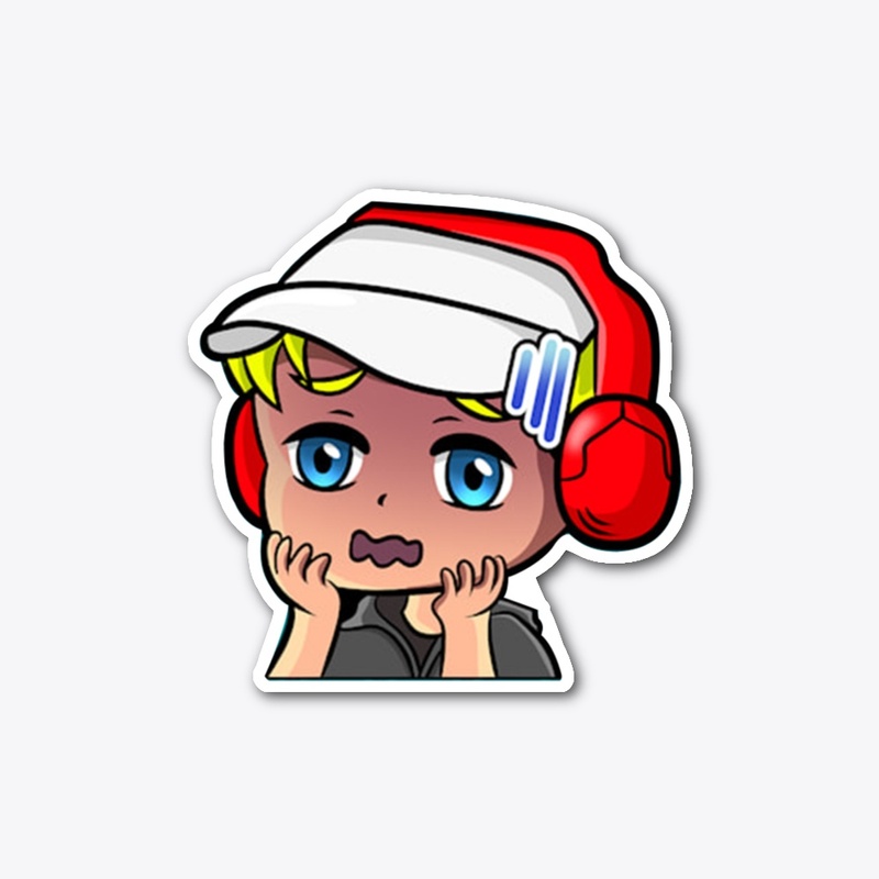 Chibi Scared Druzer Sticker