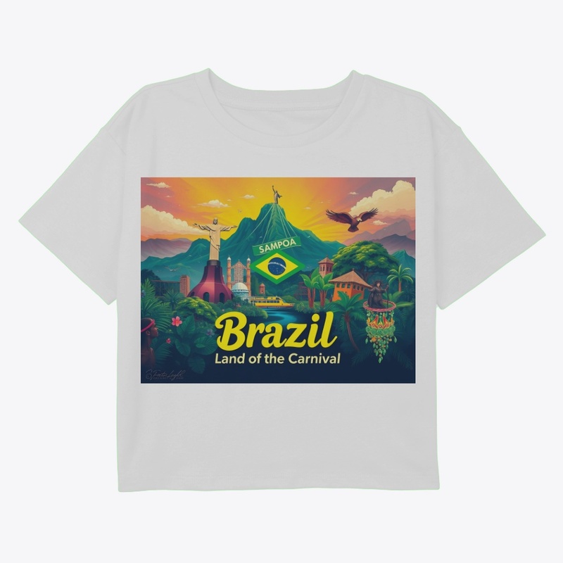 Brazil Vibrant Skyline Art