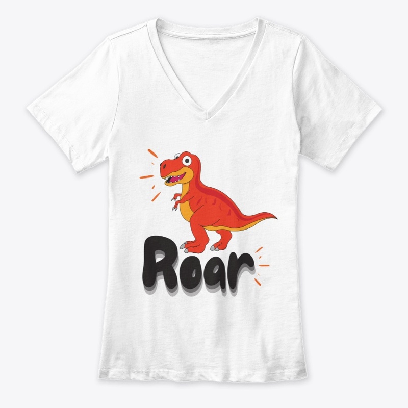 Cute t-rex roar graphic tee