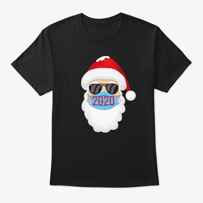 Santa In Sunglasses Wearing Mask Funny C