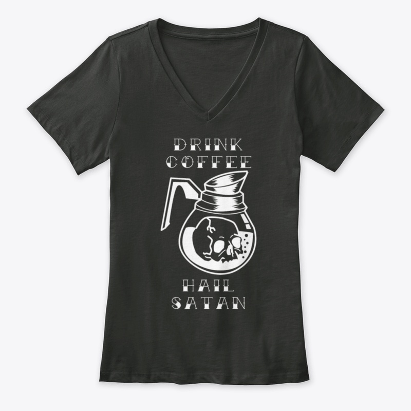 Drink Coffee   Hail Satan   Skull Pot