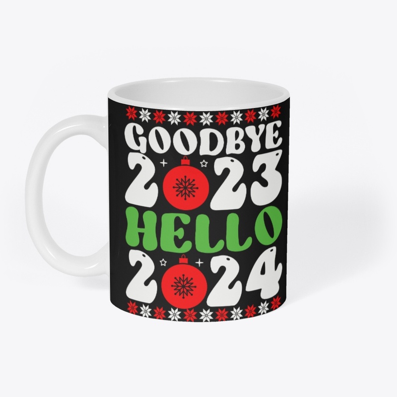 Goodbye 2023 Hello 2024 Christmas Shirt