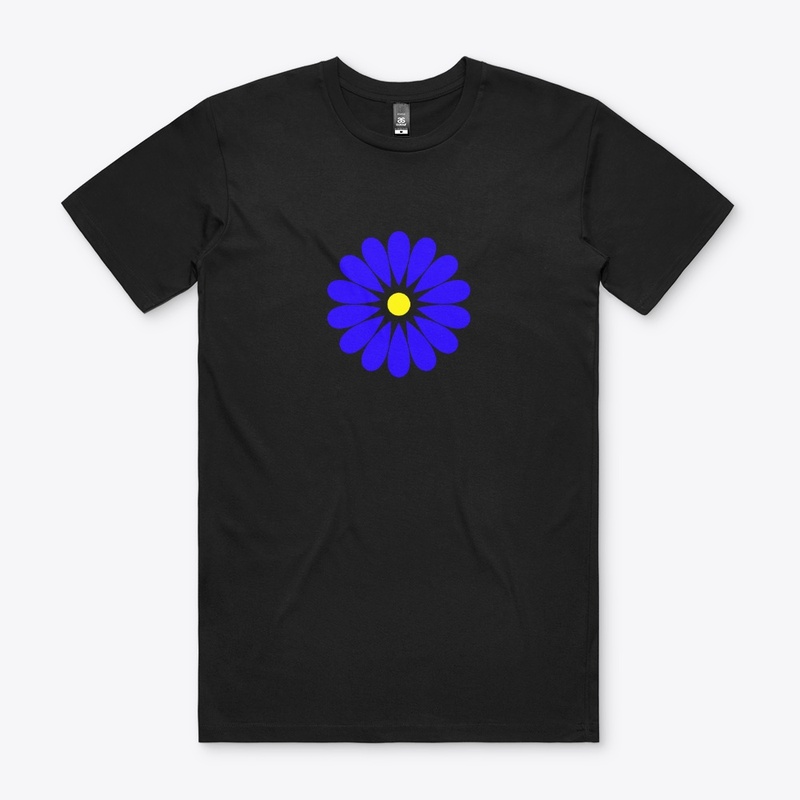 Sacred Geometry Blue Flower
