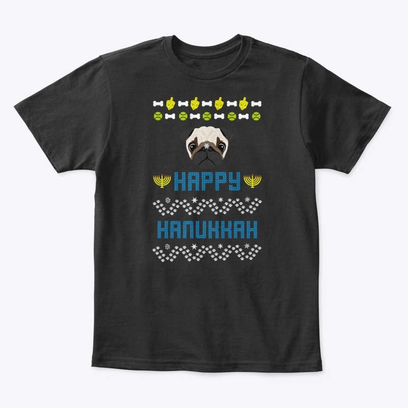 Pugly Hanukkah Ugly Christmas Sweater 