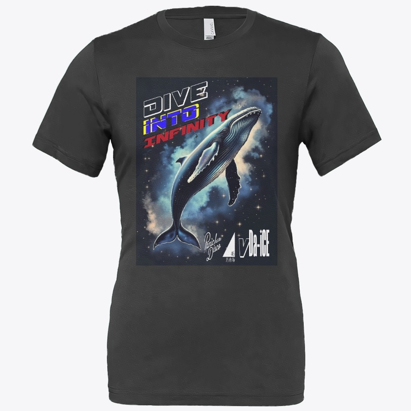 Dive Into Infinity Dark Whale Unisex Tee