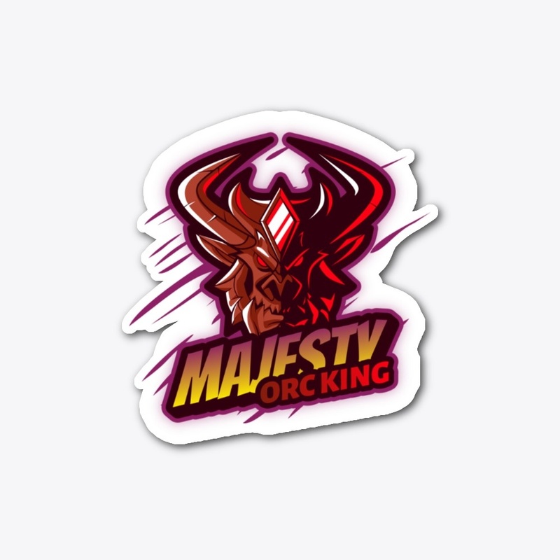 cartoon logo design: majesty orc king