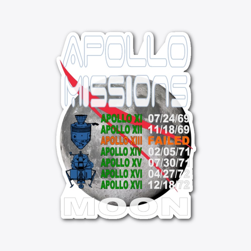 APOLLO MISSIONS TO THE MOON © (design)