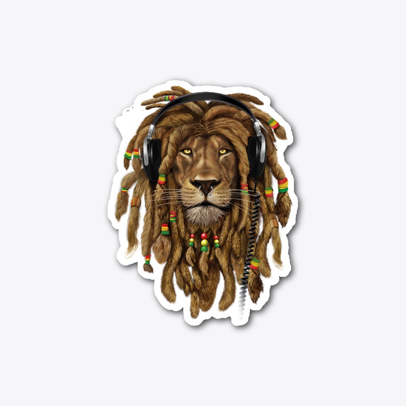 Reggae Lion Rasta Sticker