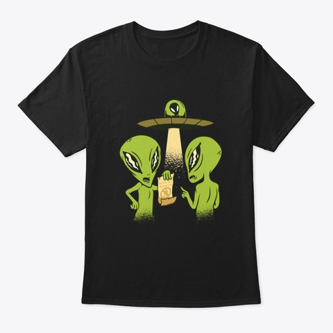 The Alien Contract Black T-Shirt Front
