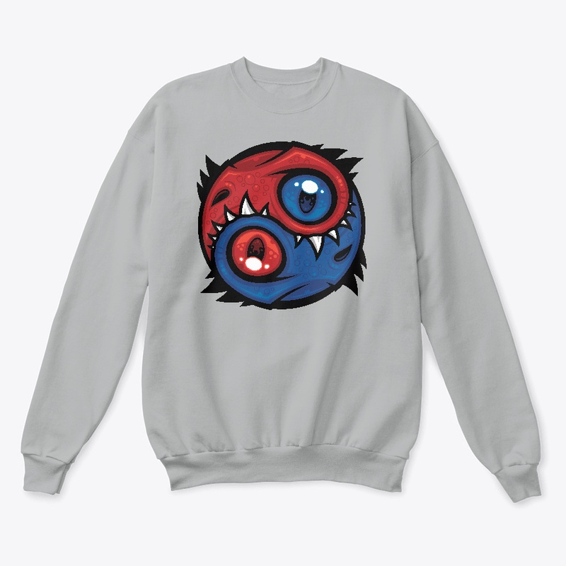 Red and Blue Yin Yang Dragons