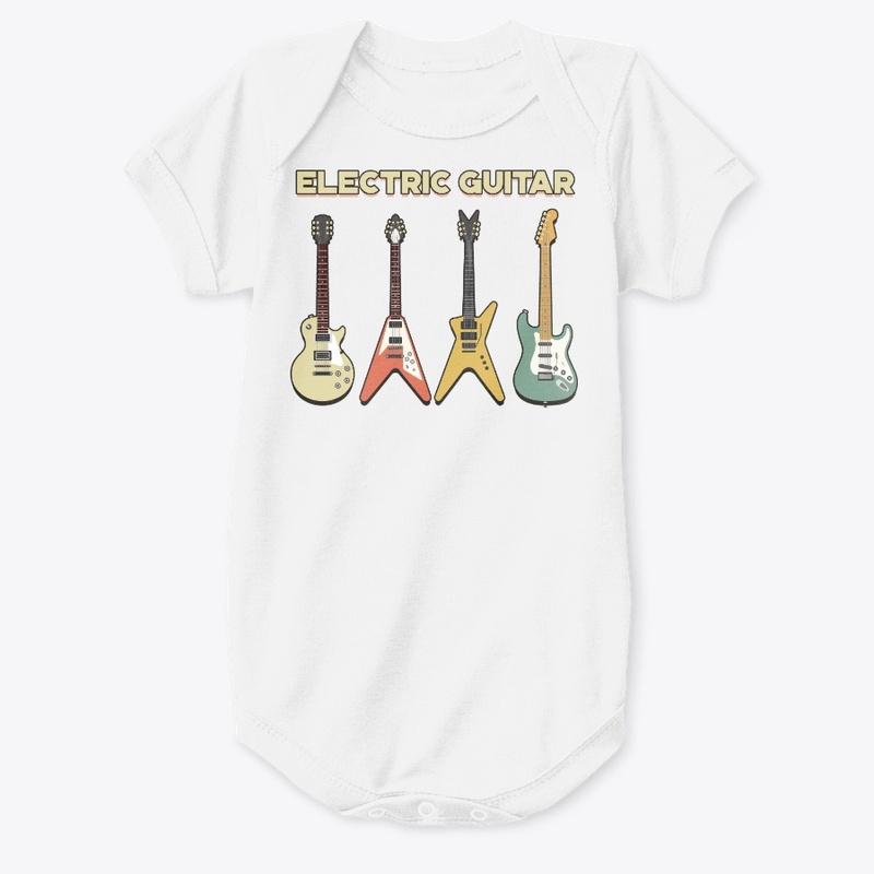 Vintage Electric Guitar Musical Lover