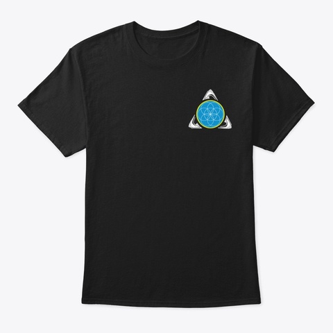 Unique Recycle Logo + Annoyed Earth Black T-Shirt Front