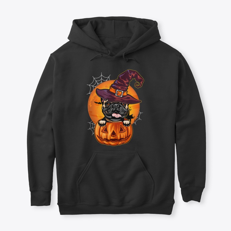 Funny French Bulldog Pumpkin Halloween T