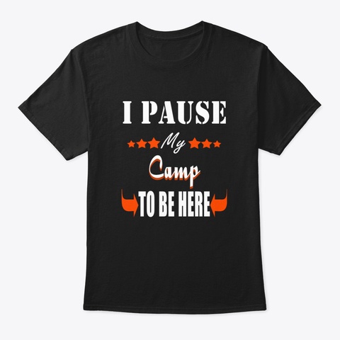 Camping Byz64 Black T-Shirt Front
