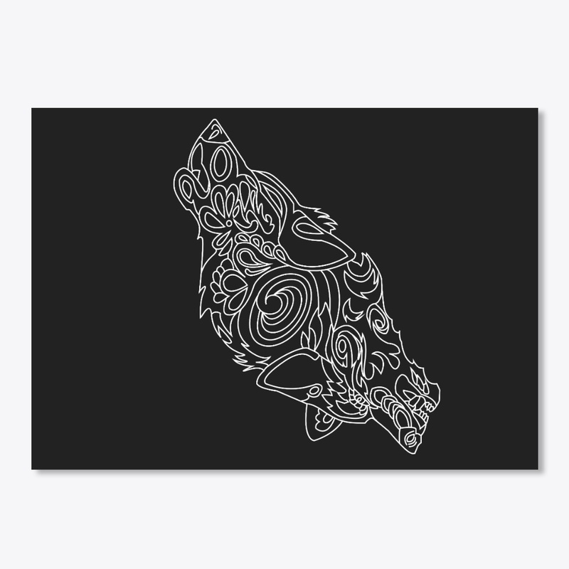 Wolf minimal art