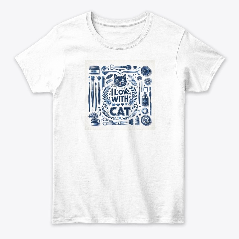 girls cat lover t shirt