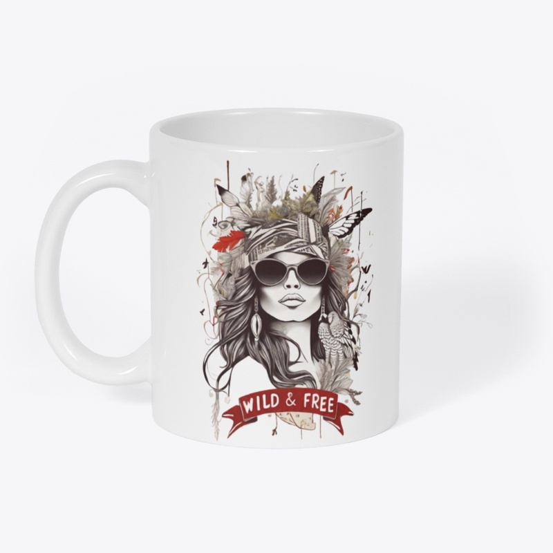 Wild and free girl graphic Shirts