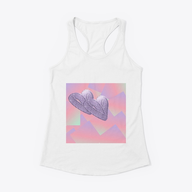 glitter heart design