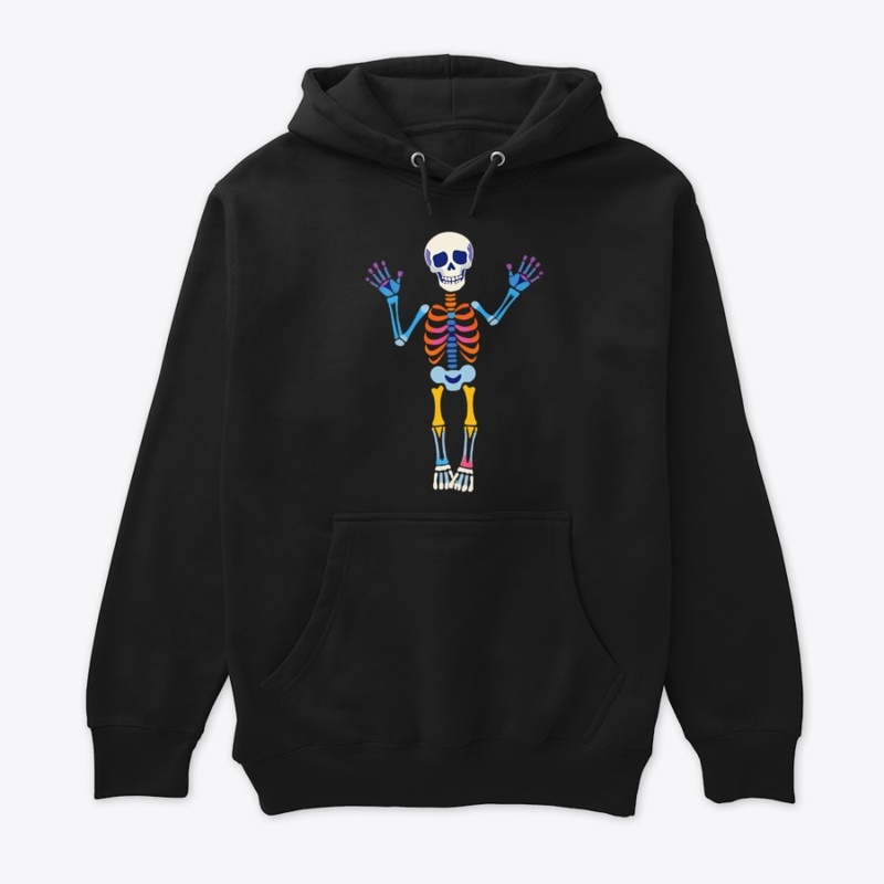 Rainbow Skeleton Vibes Tee
