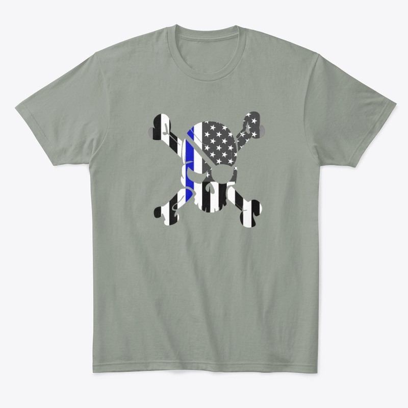 Back the Blue Skull T-Shirt