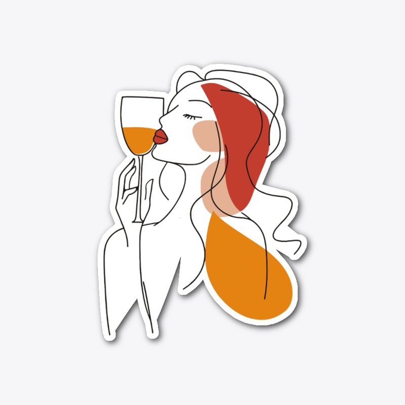 Abstract Minimalist Art for Wine Lovers