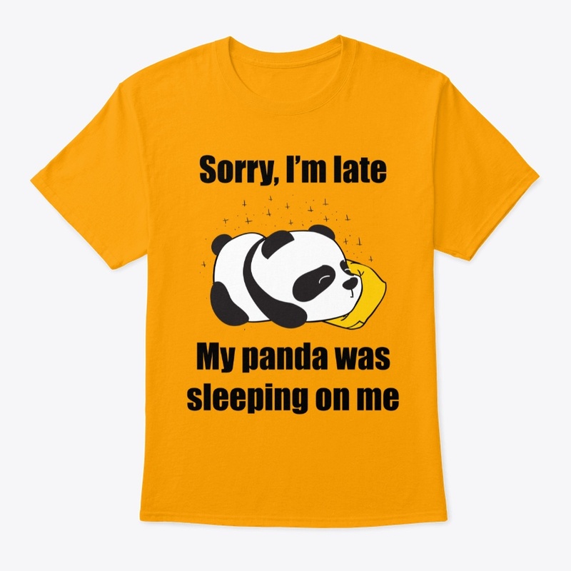 My Panda was sleeping on me