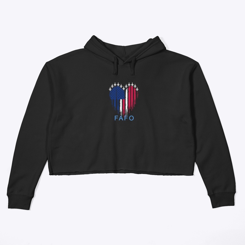 Fafo Attack Planes - Women's Crop Hoodie - Women's Crop Hoodie - Women's Crop Hoodie - Women's Crop Hoodie