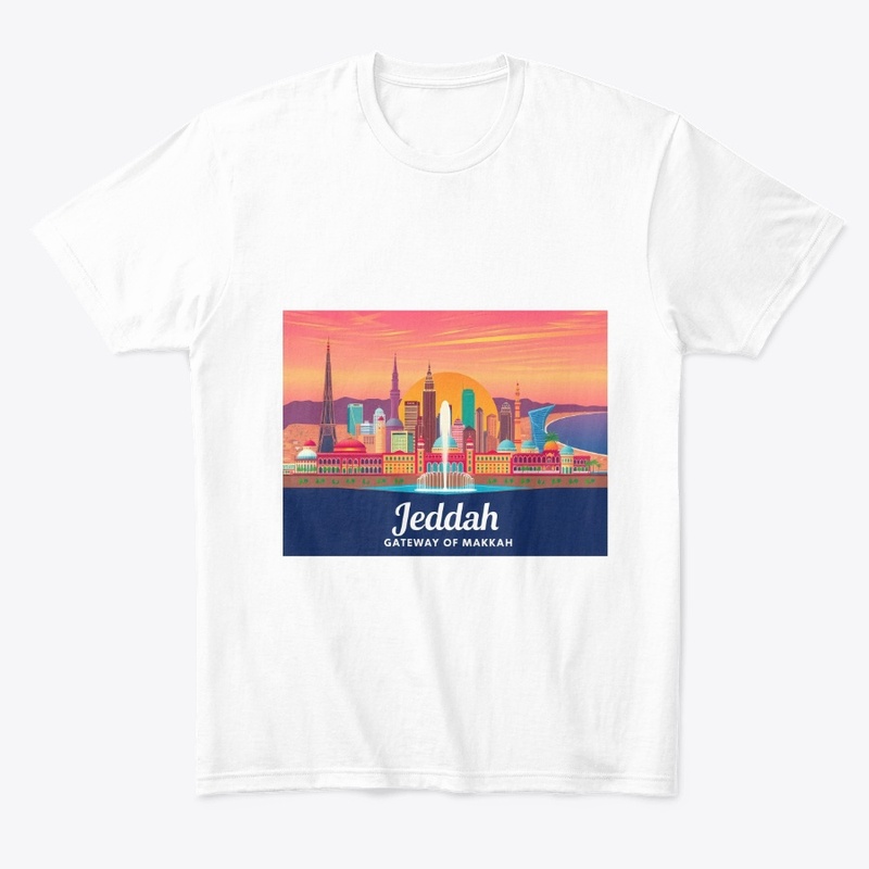Jeddah Red Sea Bride Skyline Art