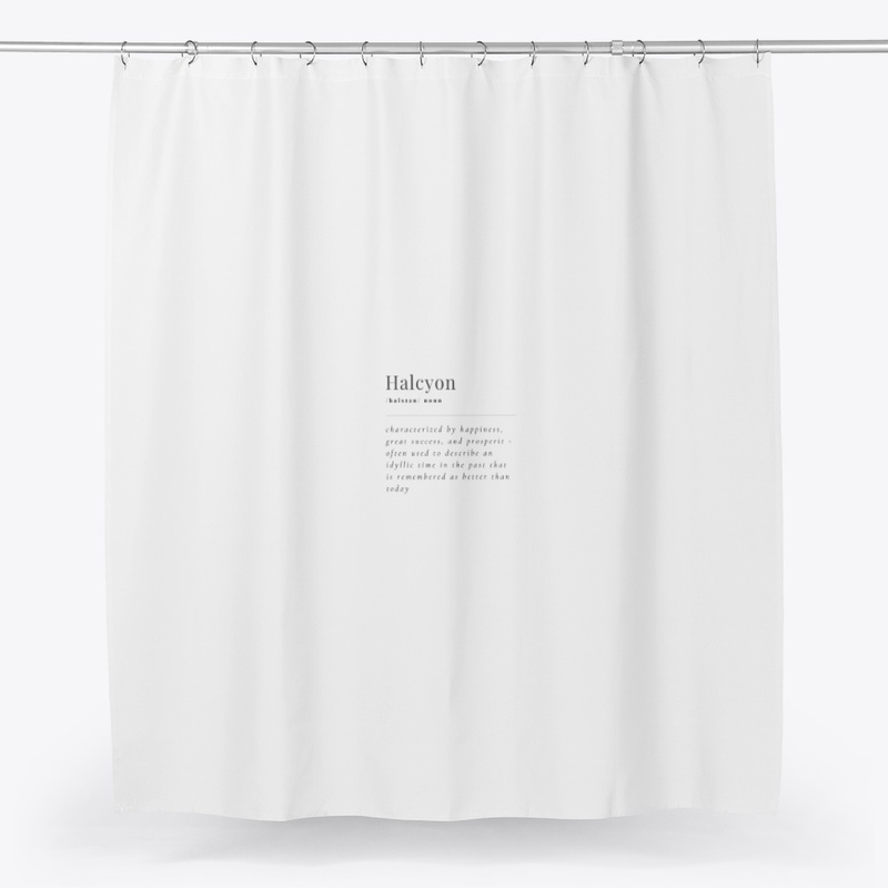 Word definition Halcyon white