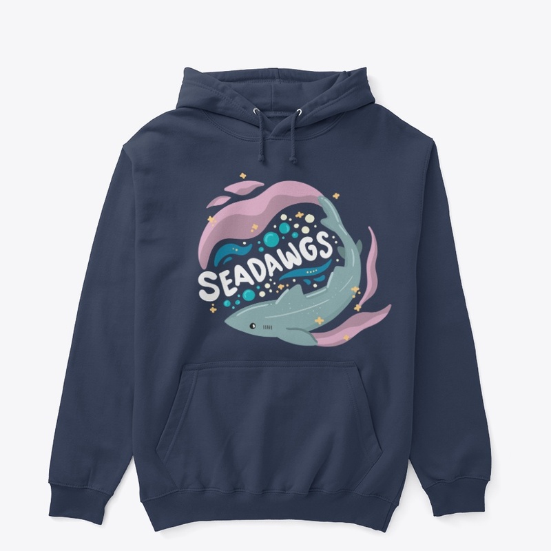 Light SeaDawgs Shark Hoodie