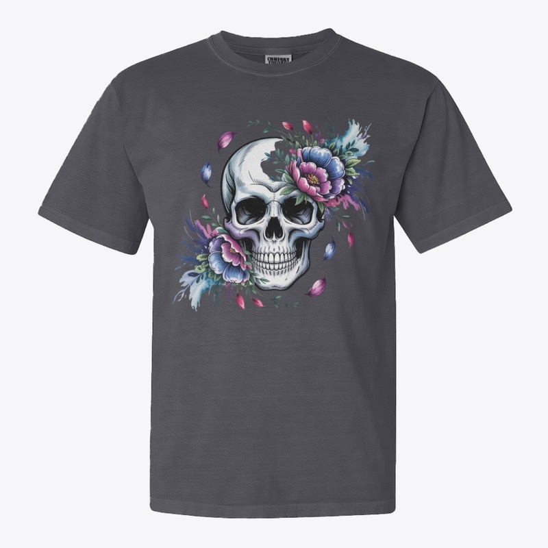 Skull Flora Design