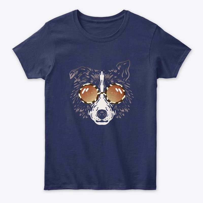 Cute Dog in Sunglasses (Colored+sg01)