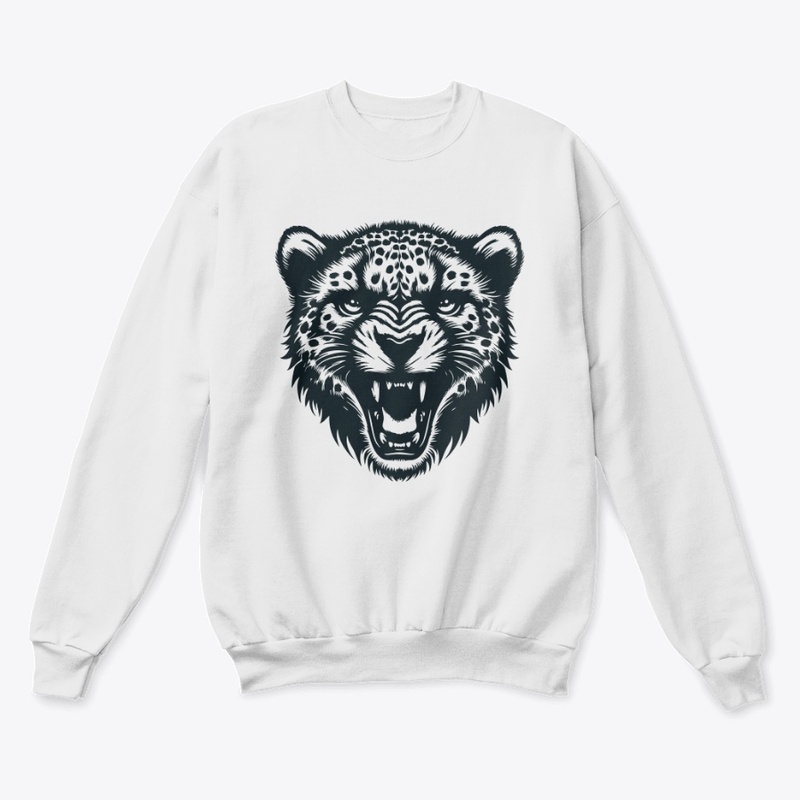 Angry Cheetah Head Design