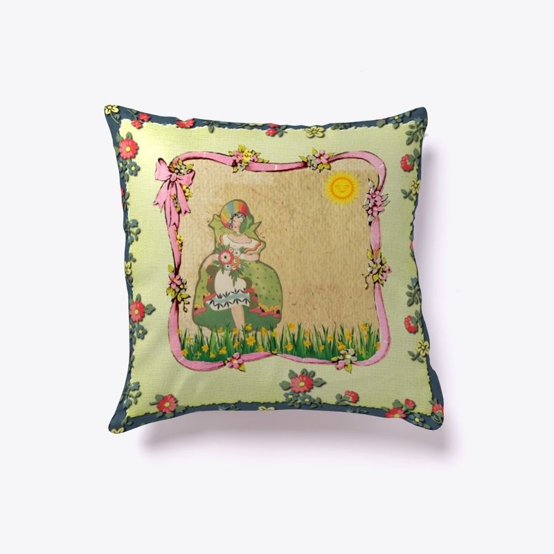 Indoor Pillow Canvas Girl and the Sun