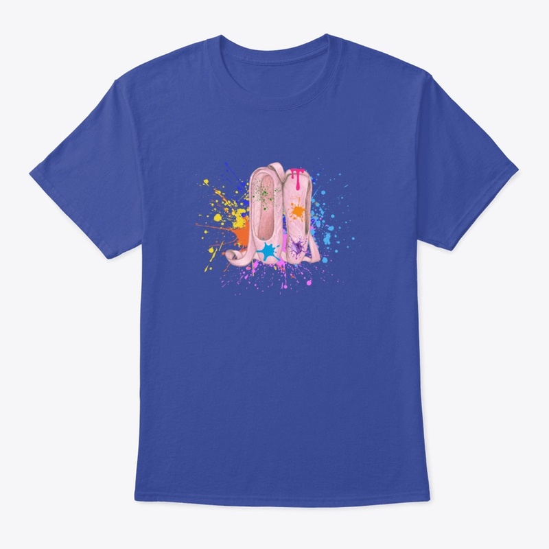 Paint Splatter Pointe Shoes