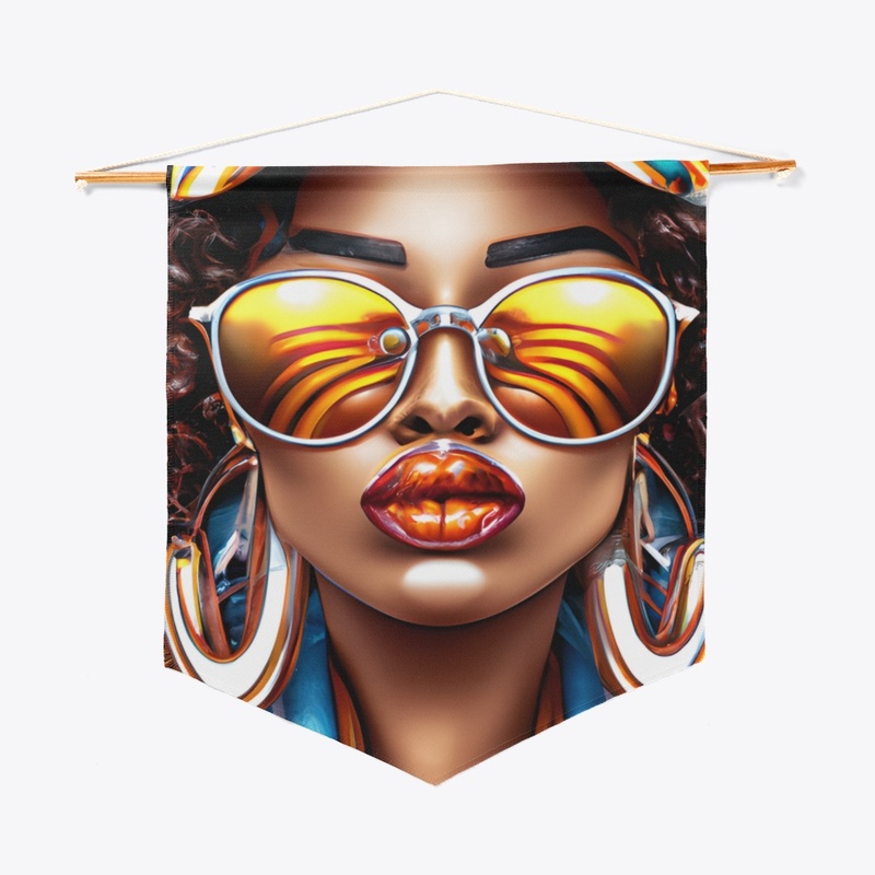 Stylish Natural Black woman 